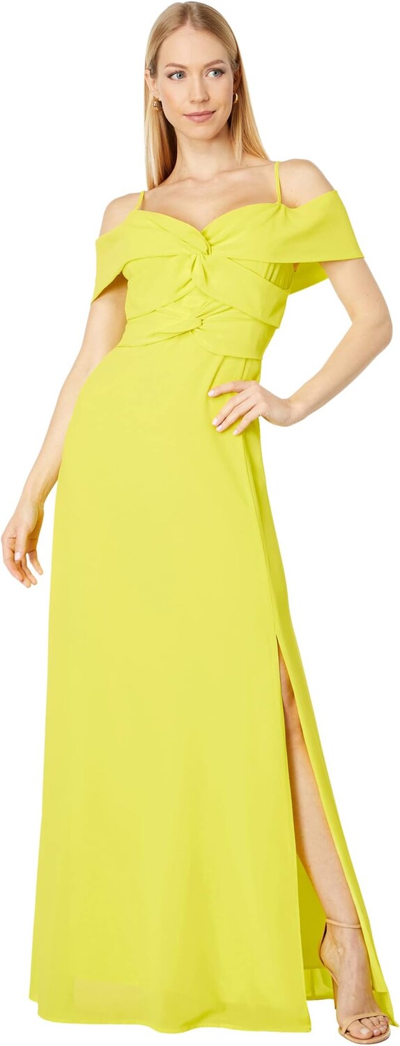 

Платье Double Knot Wrap Shoulder ONE33 Social, желтый