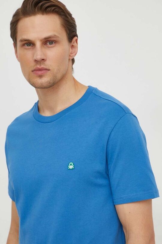 

Хлопковая футболка United Colors of Benetton, синий