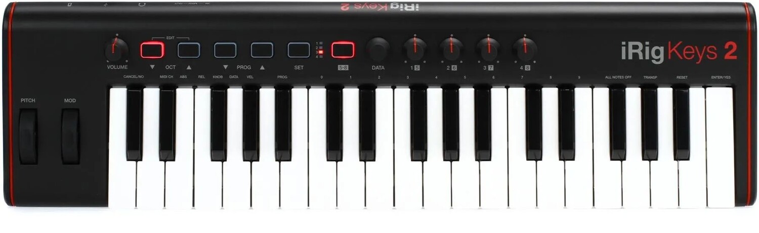 

IK Multimedia iRig Keys 2 37-клавишный контроллер для iOS, Android и Mac/ПК