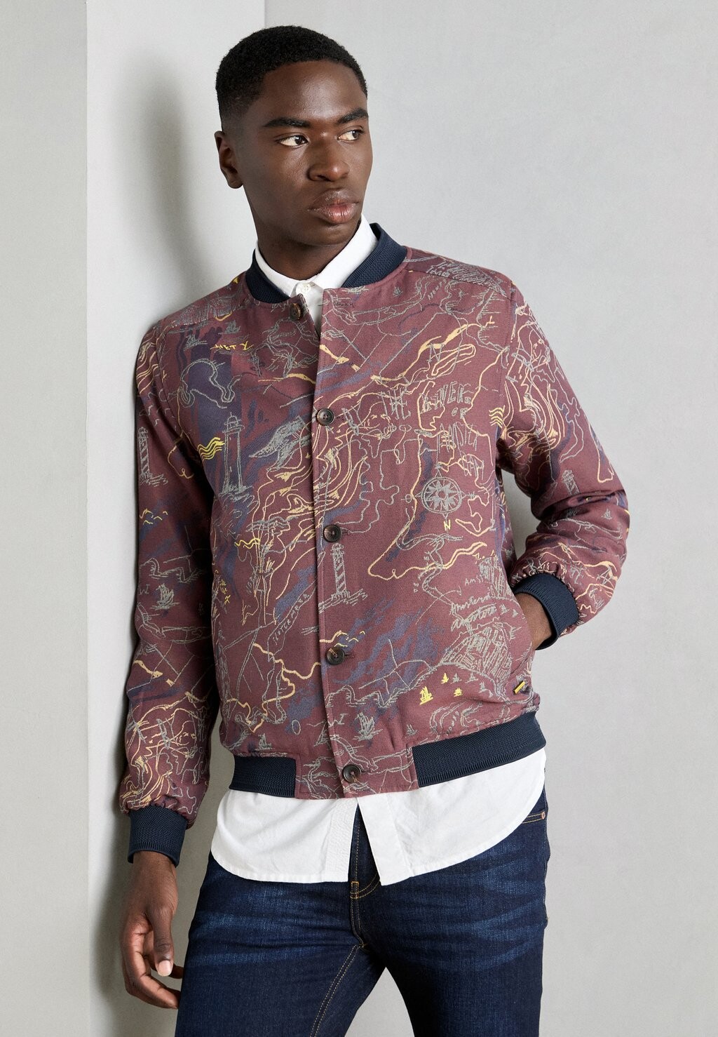 

Куртка-бомбер JACKET Scotch & Soda, красный