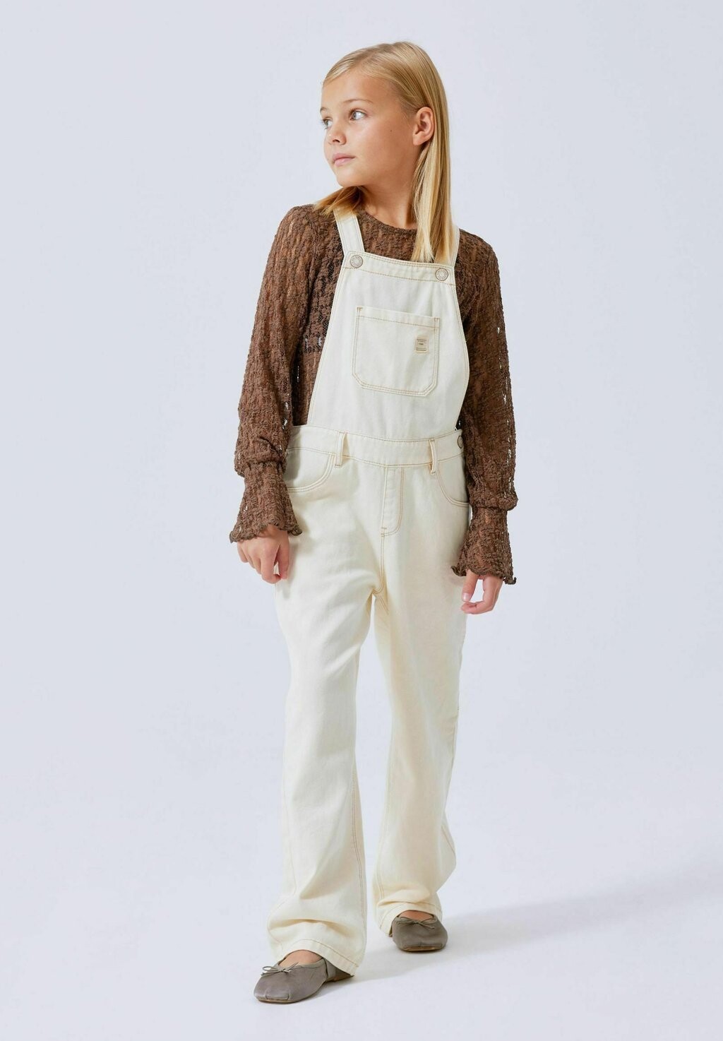 

Комбинезон Overall Regular Fit Name it, цвет white swan