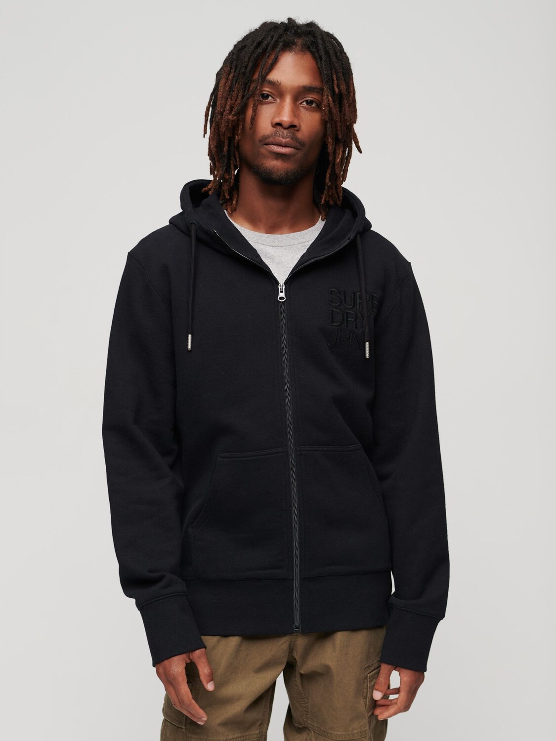 

Толстовка на молнии Brand Mark Superdry, черный