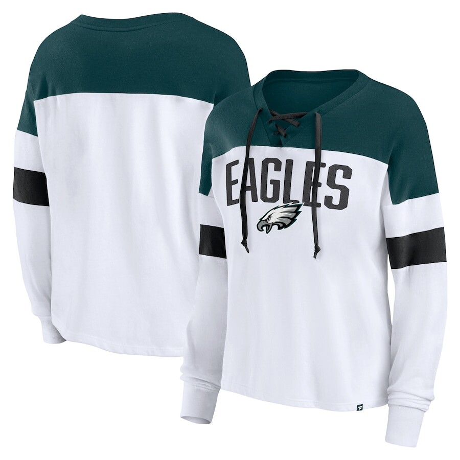 

Футболка с длинным рукавом Fanatics Branded Philadelphia Eagles, белый