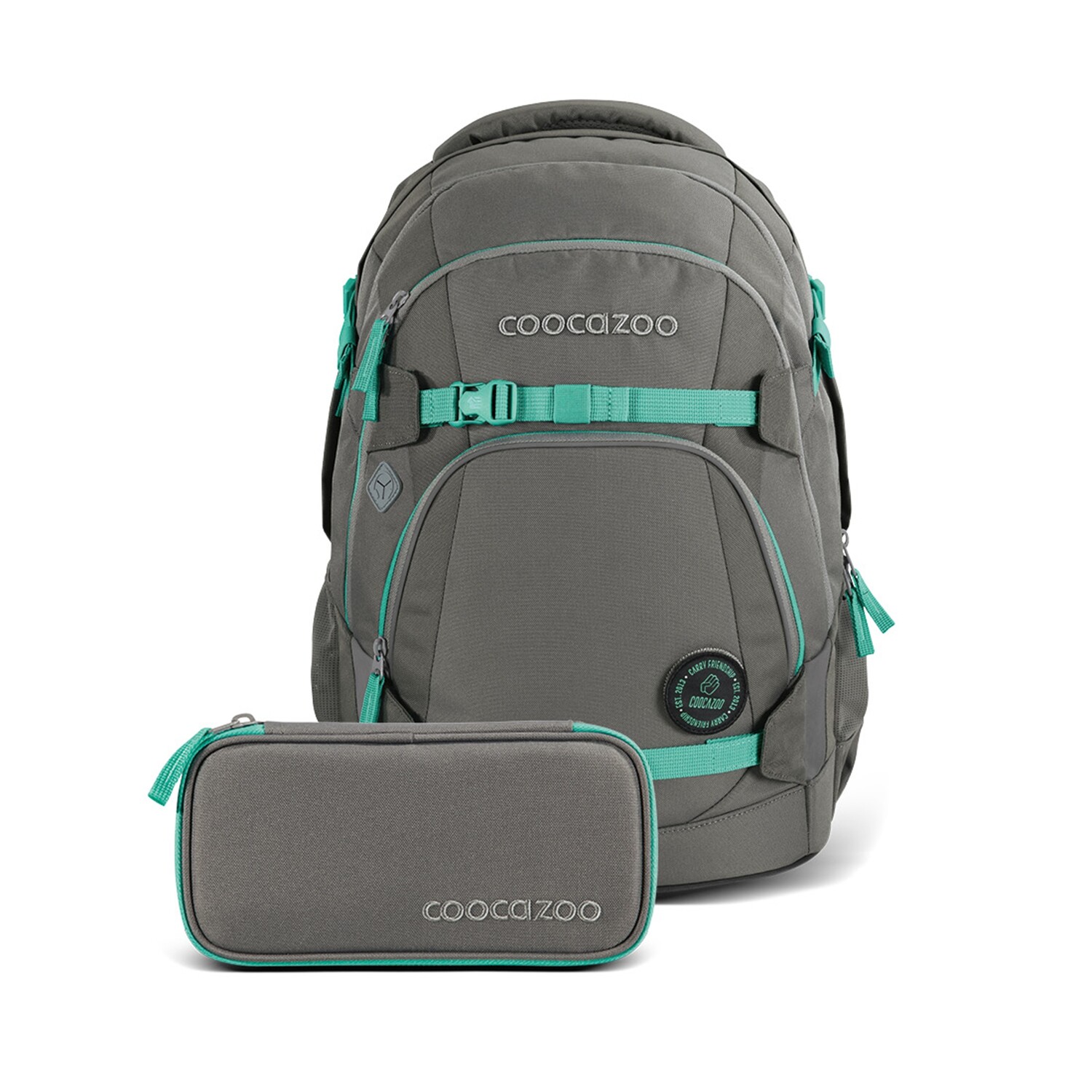 

Рюкзак Coocazoo Schul-Set „Fresh Mint“, 2-teilig, серый