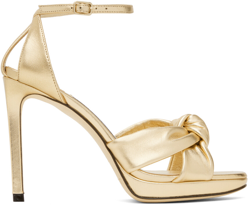

Золотые сандалии Rosie 100 Jimmy Choo