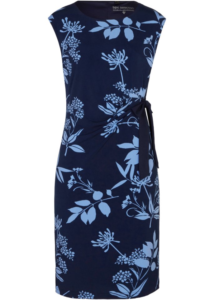Платье-рубашка с цветочным узором Bpc Selection, синий