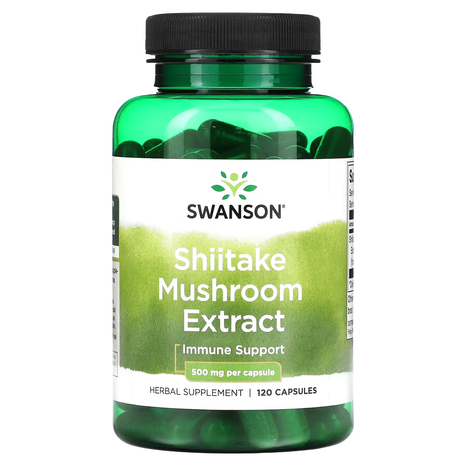 Экстракт гриба шиитаке Swanson 500 мг