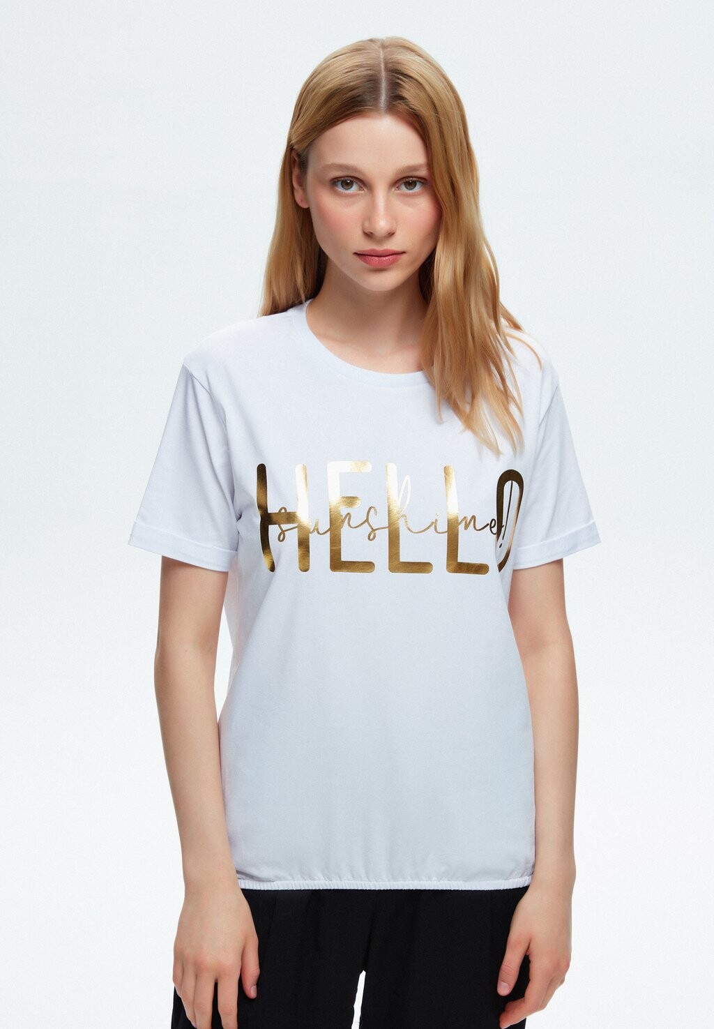 

Футболка с принтом SHORT SLEEVE PATTERNED adL, цвет white