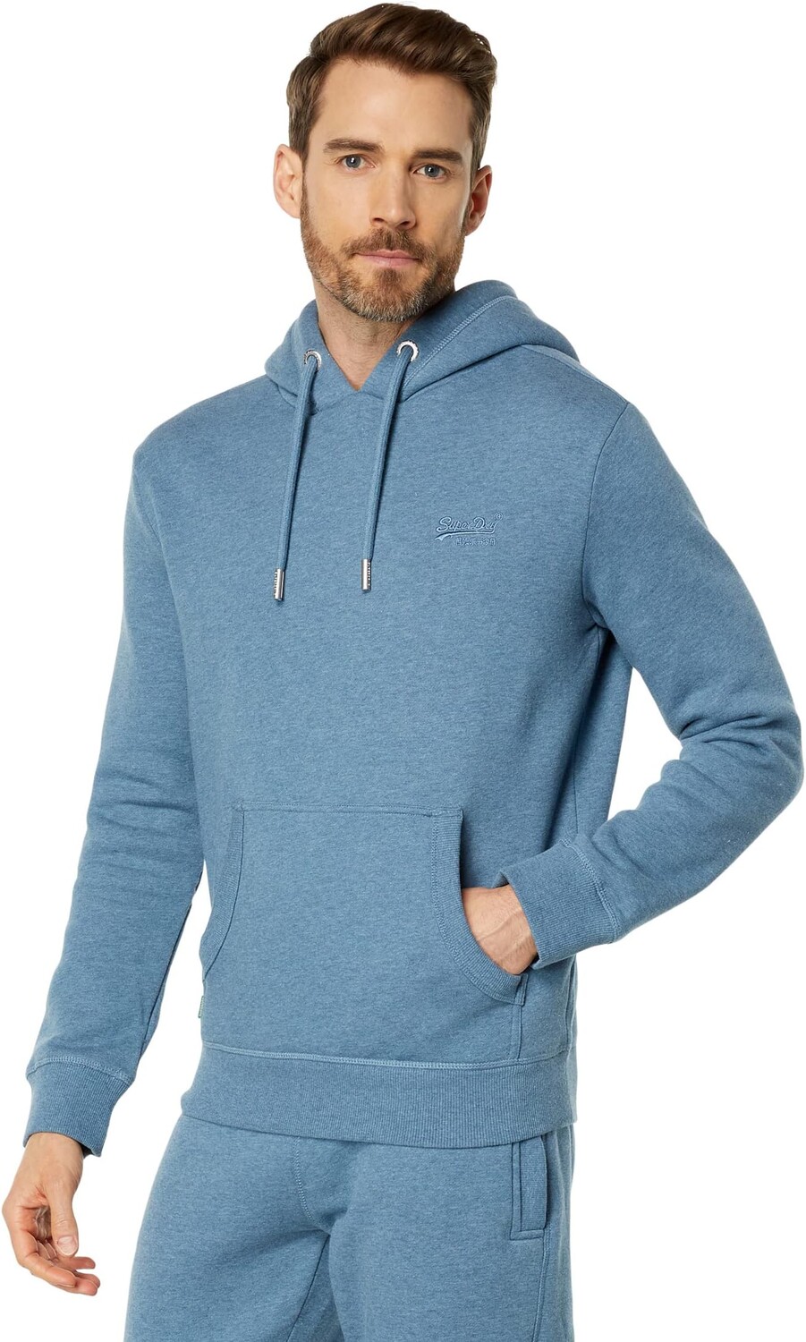 

Толстовка с вышивкой винтажного логотипа Superdry, цвет Bluestone Marl