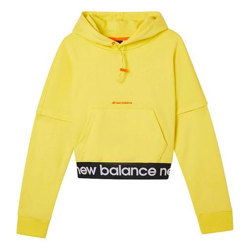 Толстовка New Balance hooded Casual Yellow, желтый