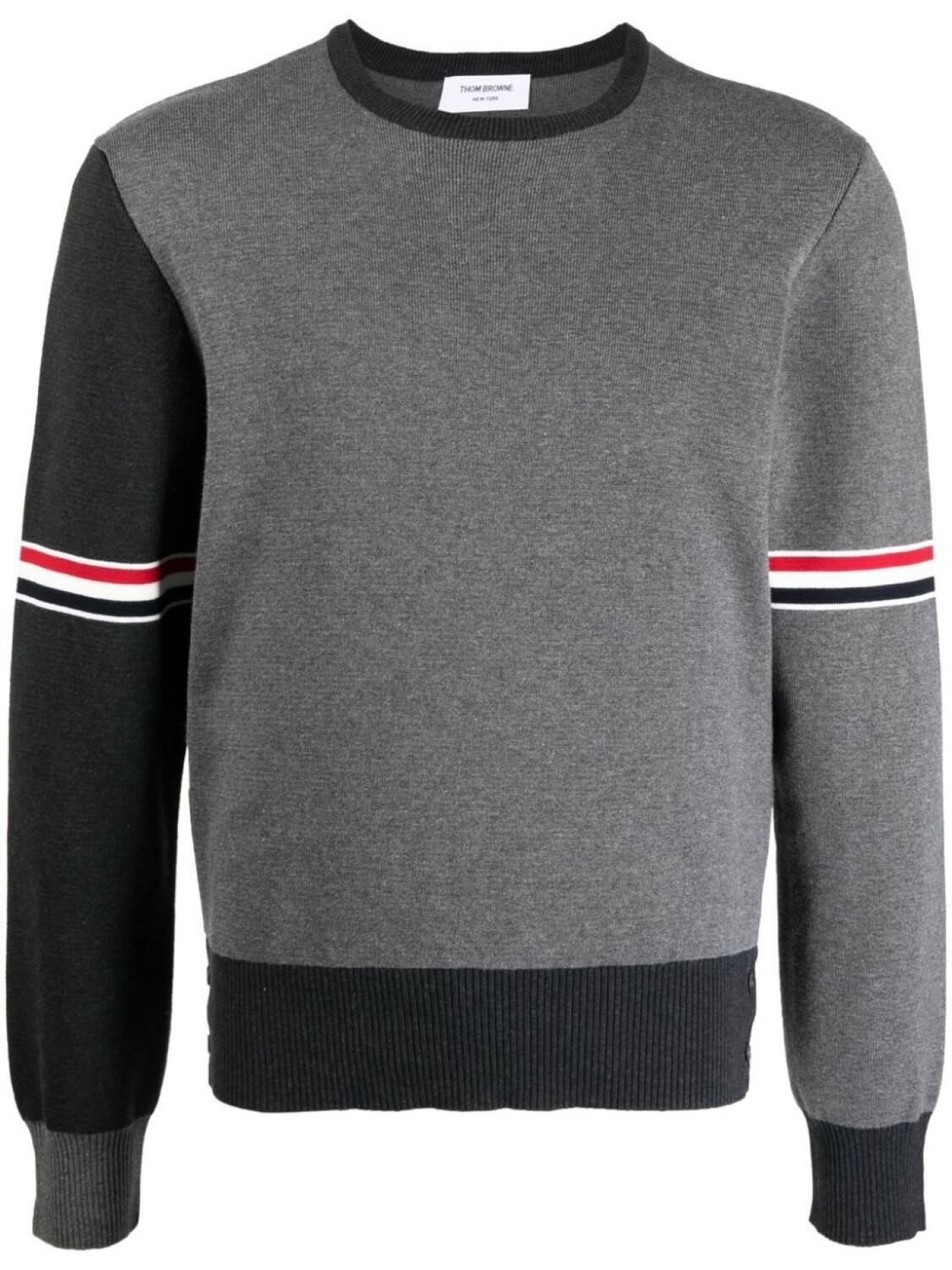 

Thom Browne джемпер в стиле колор-блок, серый