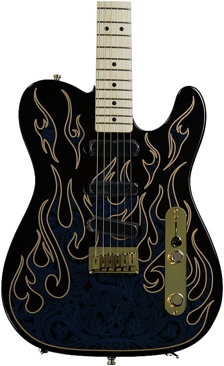 Электрогитара Fender James Burton Telecaster - Blue Paisley Flames