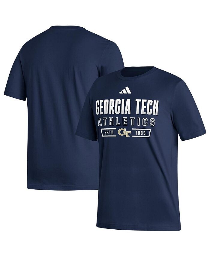 

Мужские темно-синие желтые куртки Georgia Tech Футболка Head of Class Fresh adidas, синий