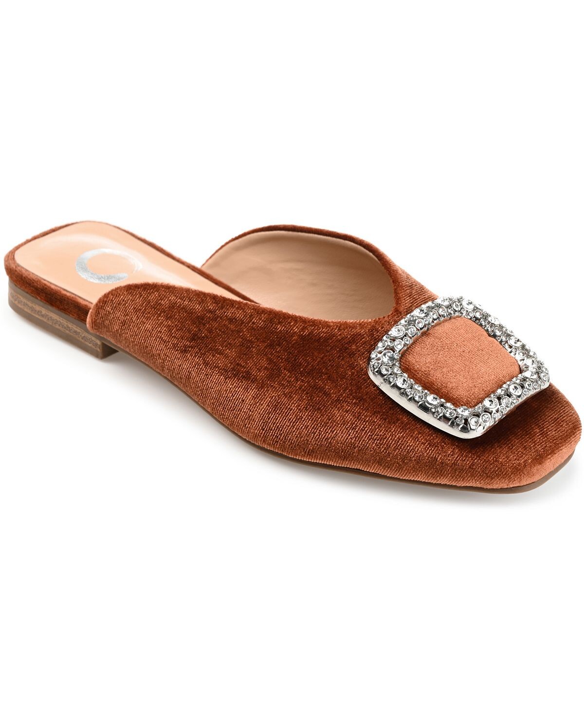 

Женские бархатные мюли Sonnia Journee Collection, коричневый