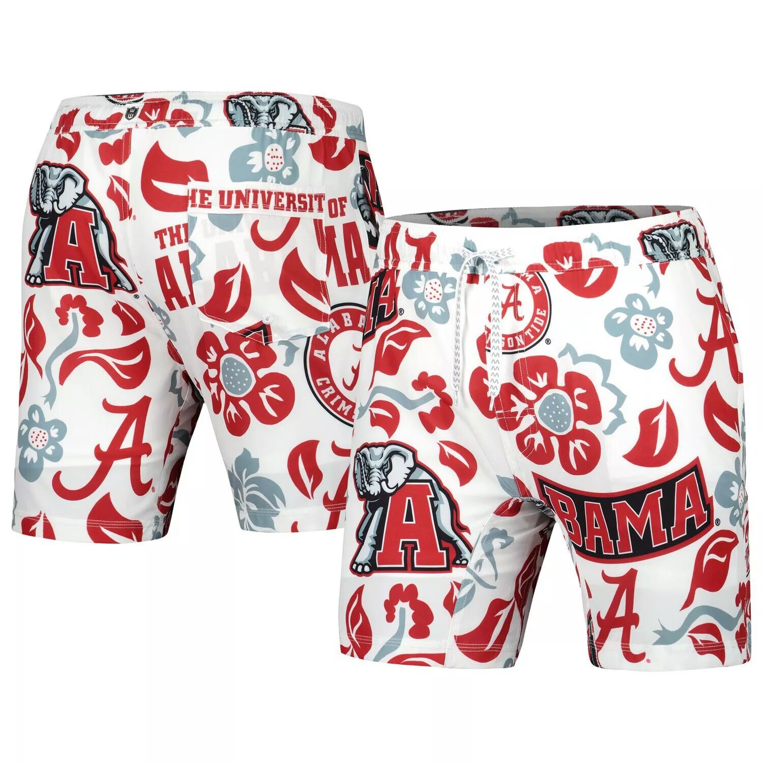 

Мужские плавки Wes & Willy White Alabama Crimson Tide Vault Tech