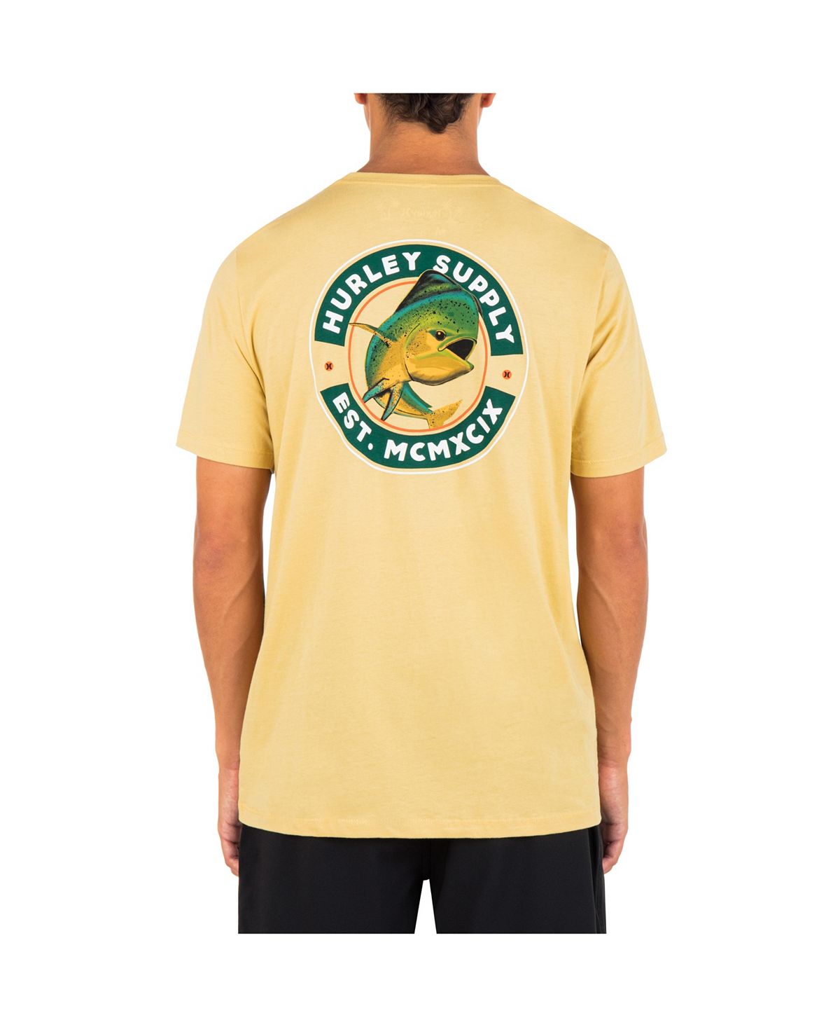 Мужская футболка с коротким рукавом Fishy Fish на каждый день Hurley мужская повседневная футболка с коротким рукавом fish food hurley