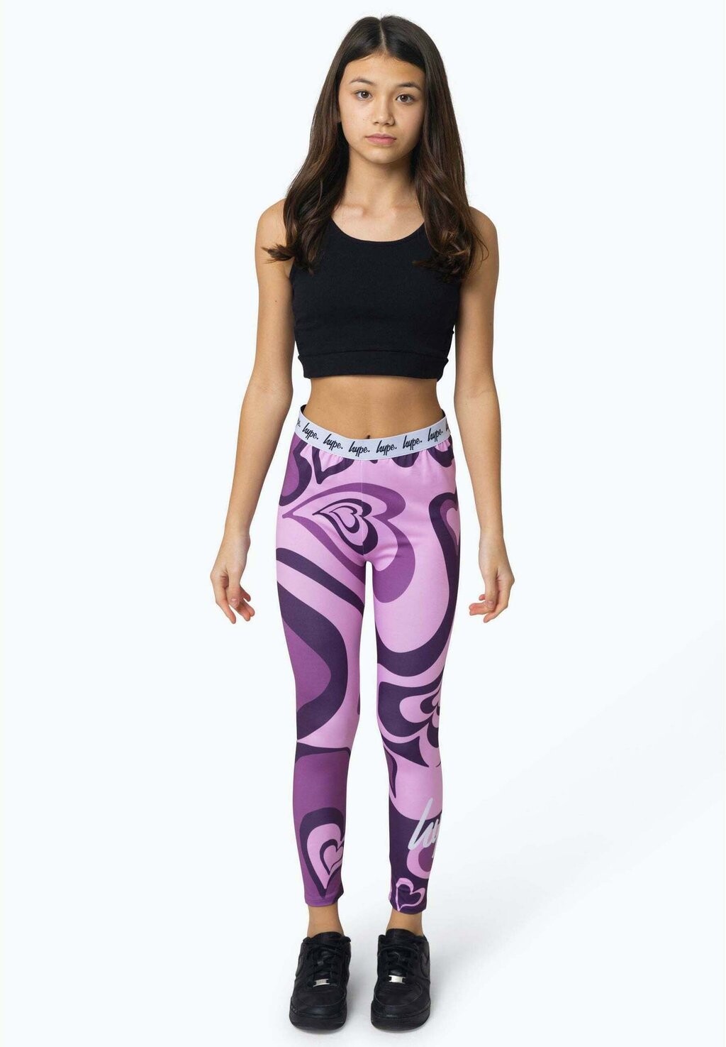 

Леггинсы SWIRL HEART Hype, цвет purple
