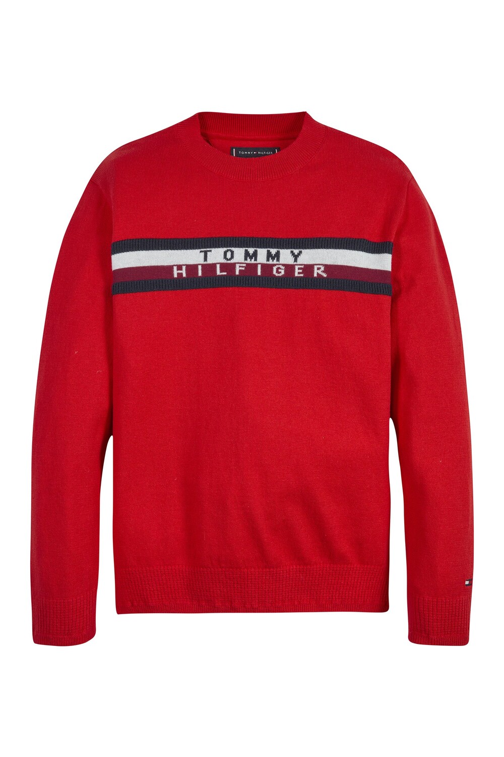 

Красный свитер в полоску Global Tommy Hilfiger, красный