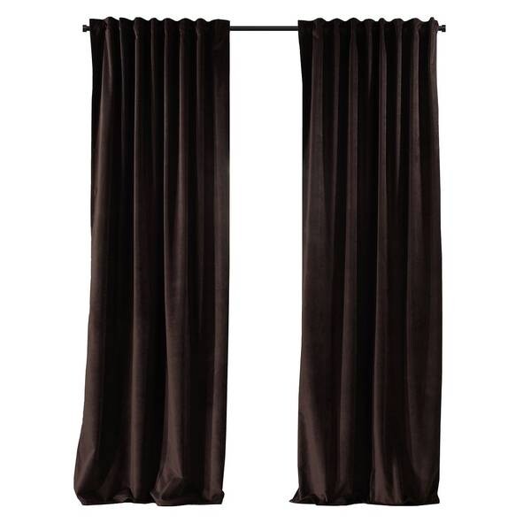 

Бархатная штора Puude Home Design 140245, 25x1x140 см, коричневый