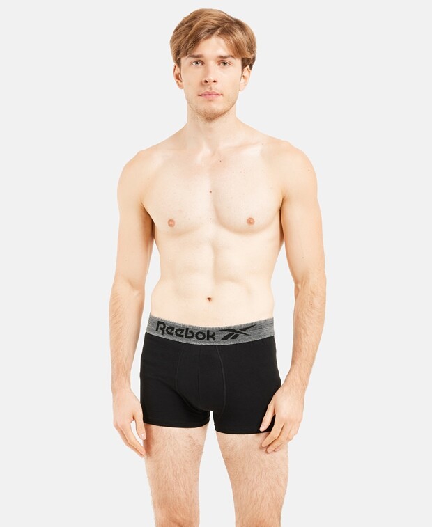 

Трусы-боксеры, 3 шт. Reebok, черный