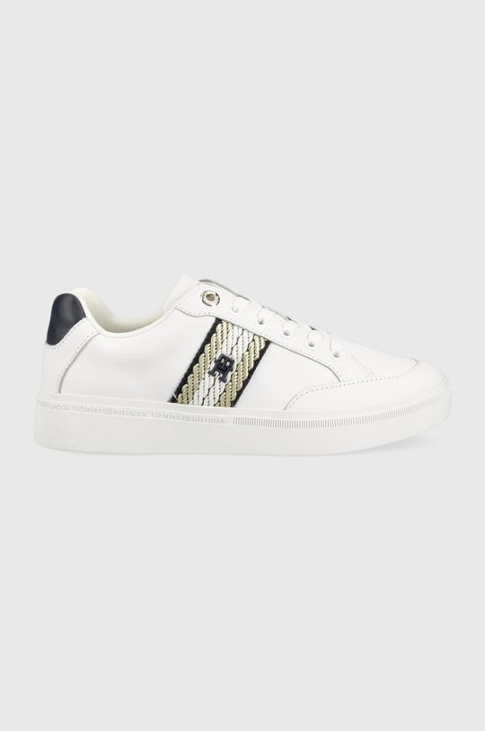 

Кожаные кроссовки COURT SNEAKER With WEBBING Tommy Hilfiger, белый