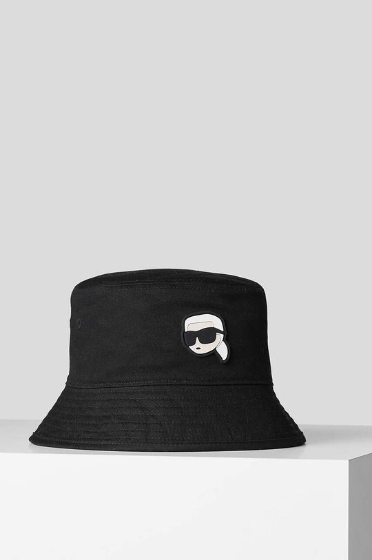 

Двусторонняя шапка из хлопка Karl Lagerfeld, черный