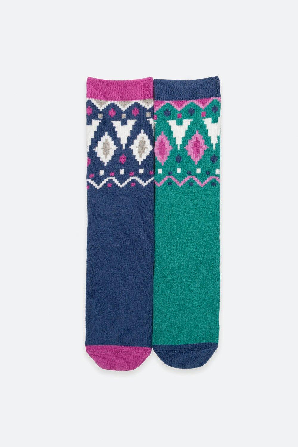 Уютные носки Fair Isle Kite, мультиколор 1 пара женские утеплители для ног