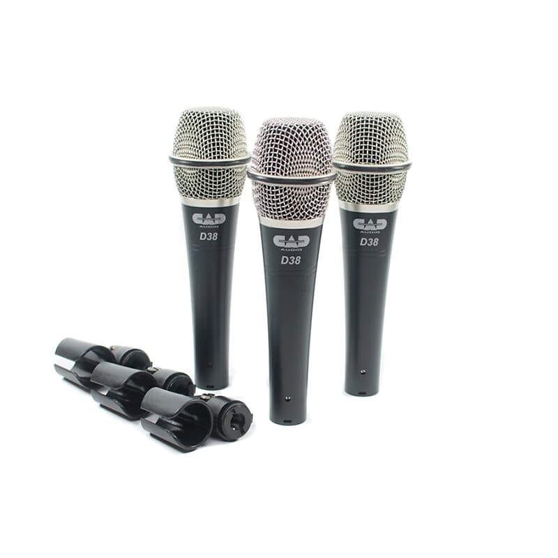 

Микрофон CAD D38X3 Supercardioid Dynamic Mic (3-Pack)