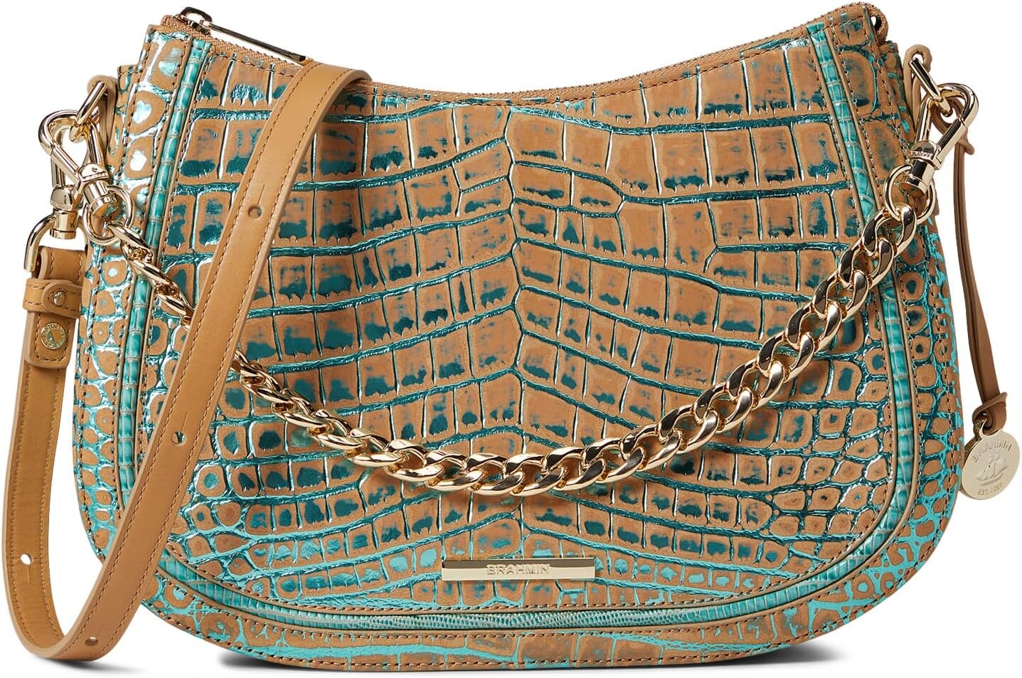 

Кроссбоди Fremont Mod Shayna Brahmin, цвет Mineral Blue