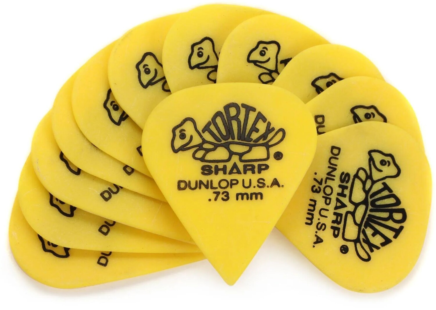 

Медиаторы Dunlop Tortex Sharp, желтые, 0,73 мм (12 шт.)