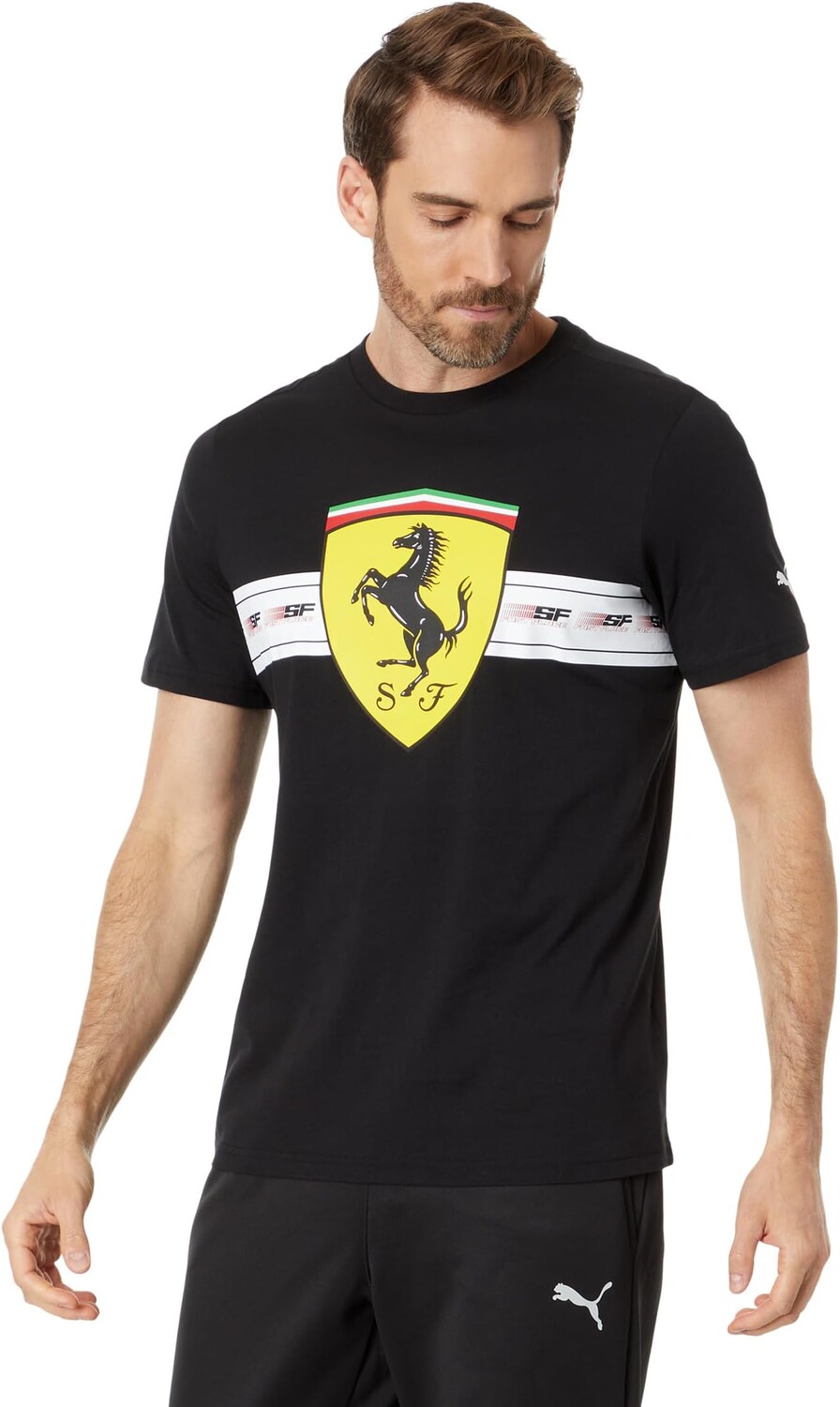 

Футболка Ferrari Race Heritage с большим щитом PUMA, цвет Puma Black