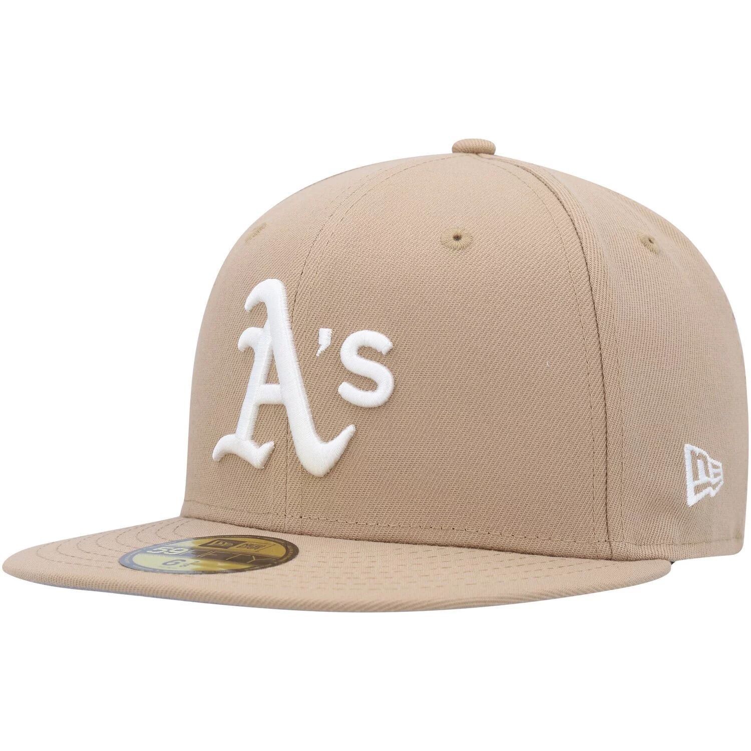 

Мужская приталенная кепка New Era цвета хаки Oakland Athletics 59FIFTY