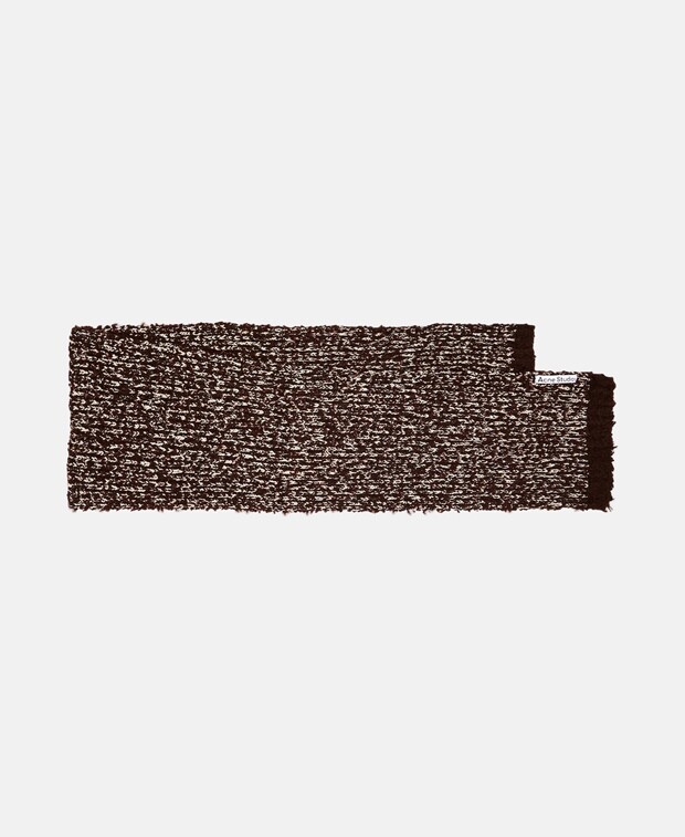 

Шерстяной шарф Acne Studios, коричневый