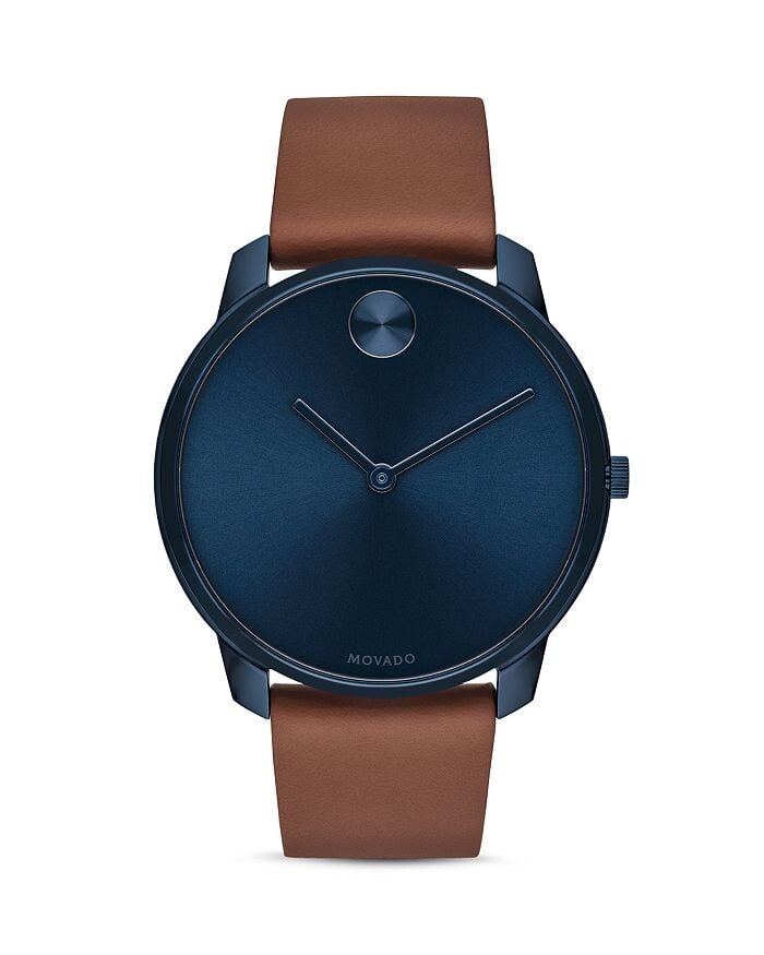 

Часы BOLD с тонким кожаным ремешком, 42 мм Movado