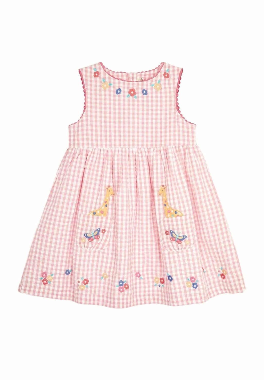 

Платье UNICORN APPLIQUE SUMMER JoJo Maman Bébé, цвет pink jungle
