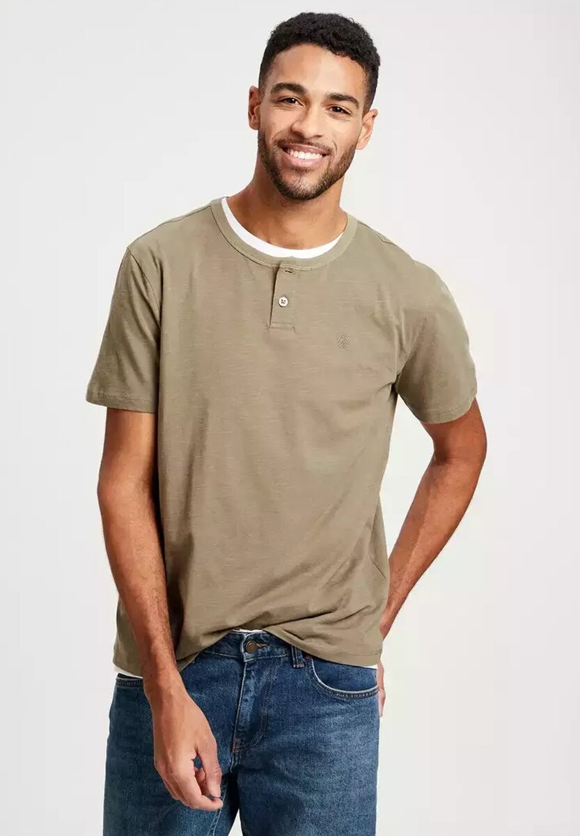 

Футболка базовая Cross Jeans, хаки