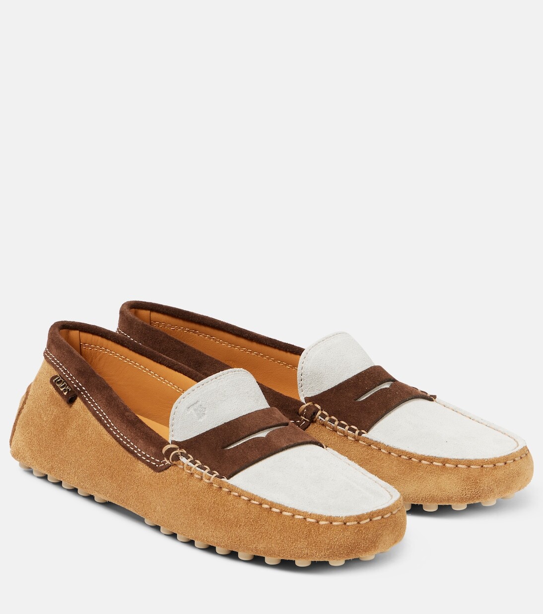 

Замшевые мокасины Gommino Tod'S, коричневый