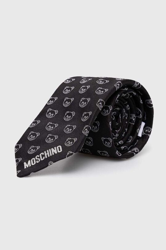 

Шелковый галстук Moschino, черный
