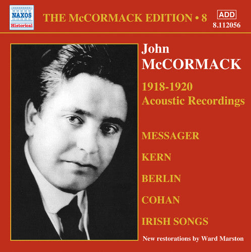 

CD диск Pasternack; Victor Orchestra; Rattay; Lapitino; Bo: V 8: McCormack Edition - 1918