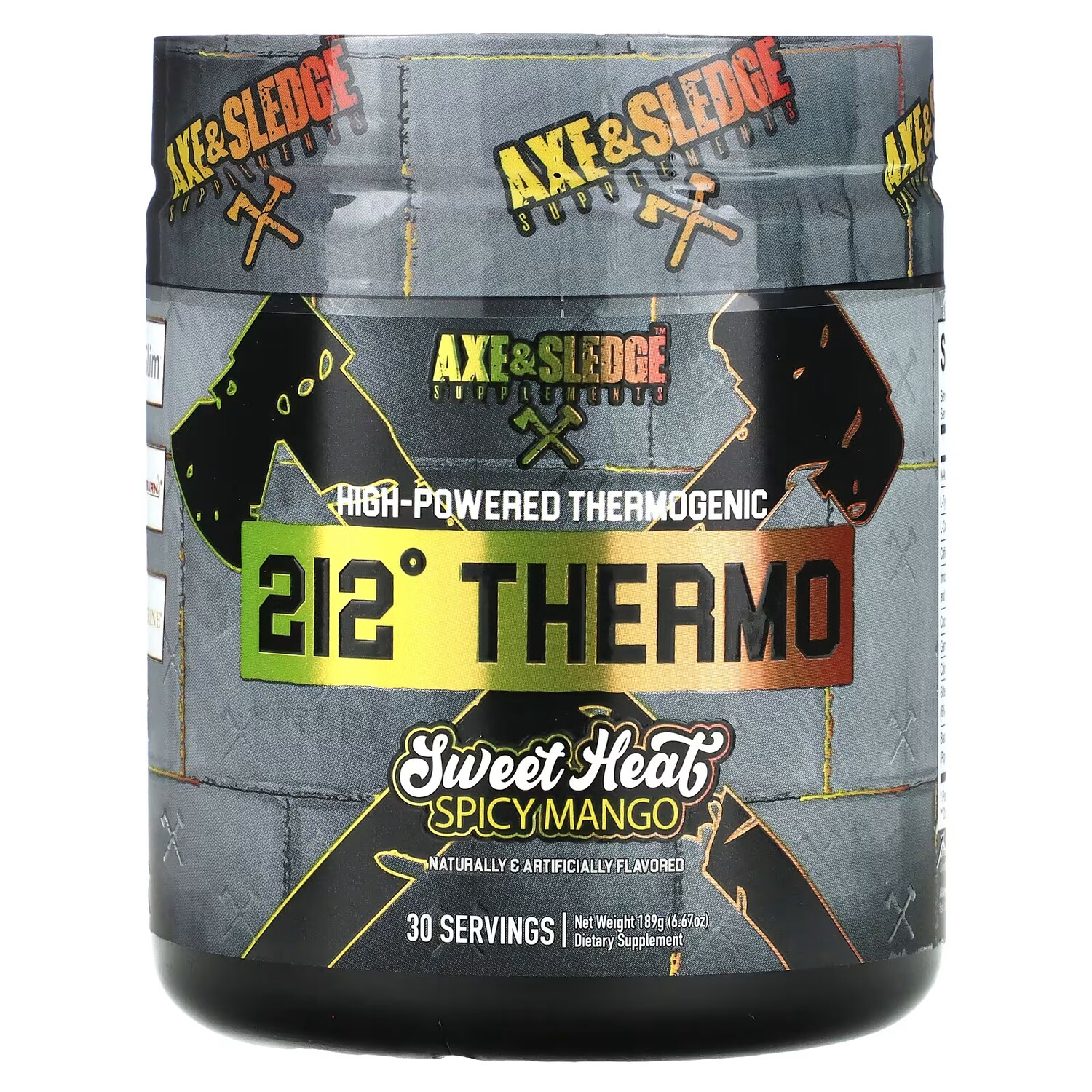 

Пищевые добавки Axe & Sledge Supplements 212º Thermo пряное манго, 189 г