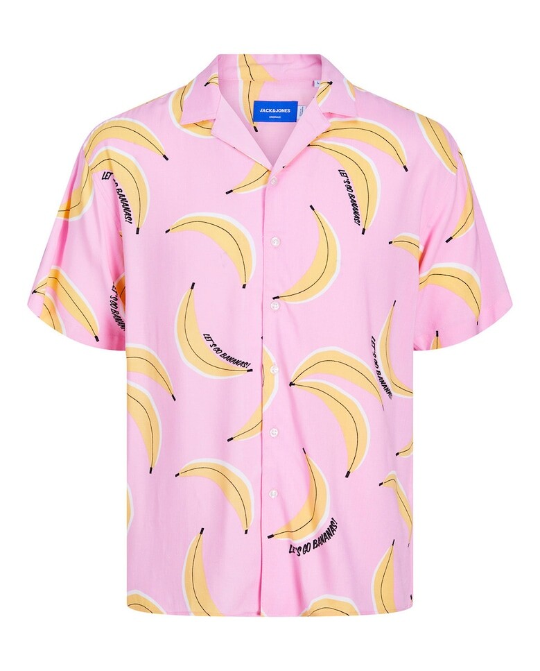 

Мужская рубашка с коротким рукавом Resort Jack & Jones, розовый