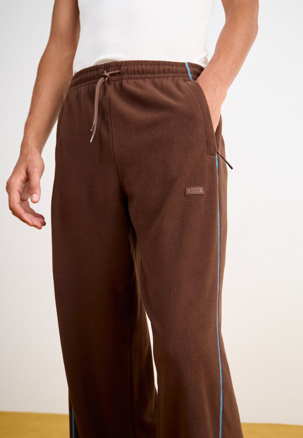 

Тканевые брюки ADDIS PANTS WIDE UNISEX Rains, коричневый