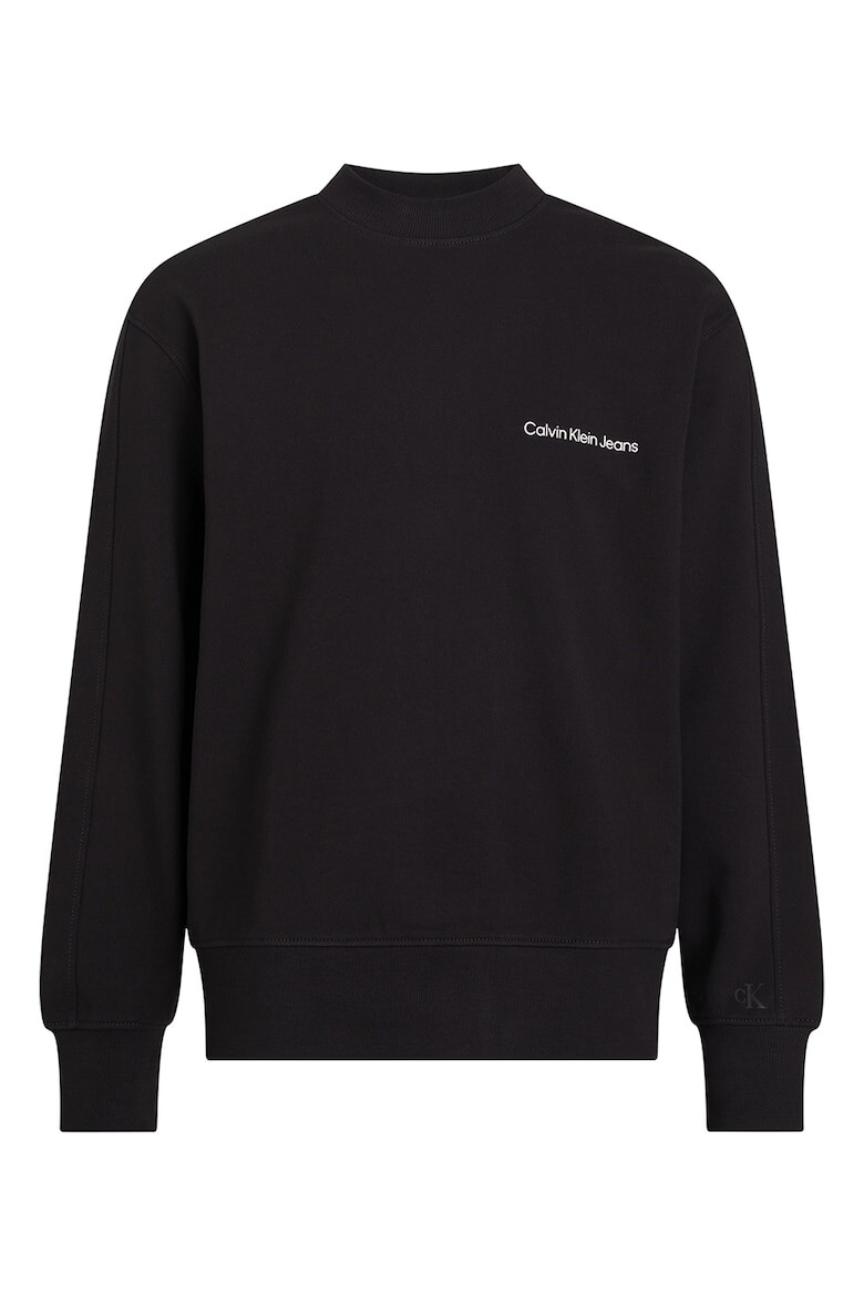 

Свитшот с овальным вырезом Calvin Klein Jeans, черный