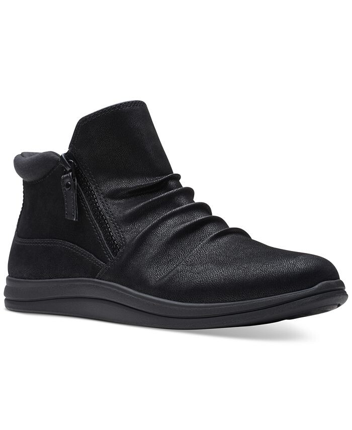 

Женские ботильоны Breeze Range со сборками до щиколотки Clarks, черный