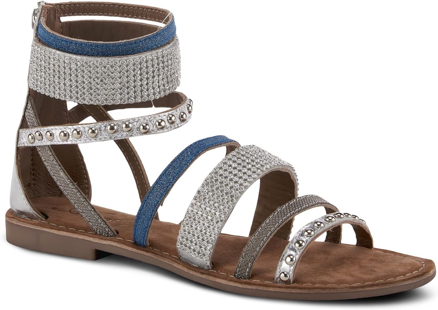 

Сандалии на плоской подошве Belalia Azura, цвет Silver Multi