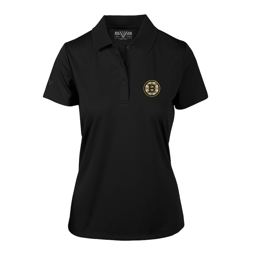 

Поло с коротким рукавом Levelwear Boston Bruins, черный