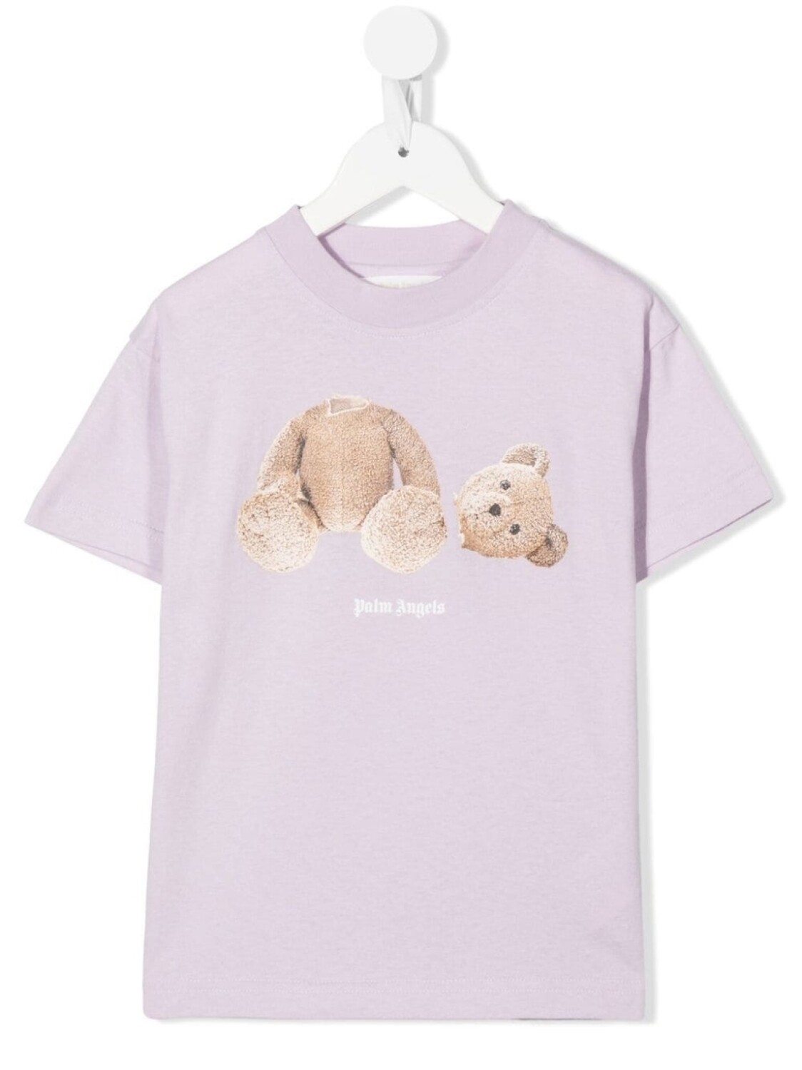 

Palm Angels Kids футболка с принтом Teddy Bear, фиолетовый
