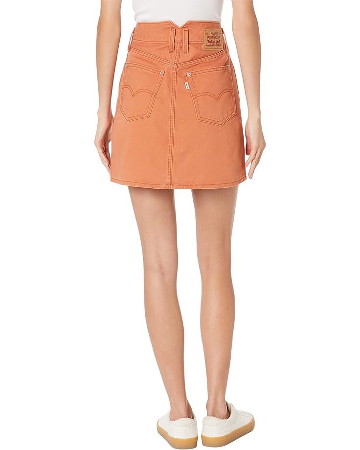 цена Юбка Levi's Womens Notch A-Line Skirt, цвет Orange Garment Dye