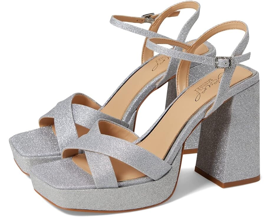 

Туфли Jewel Badgley Mischka Rainbow, серебряный