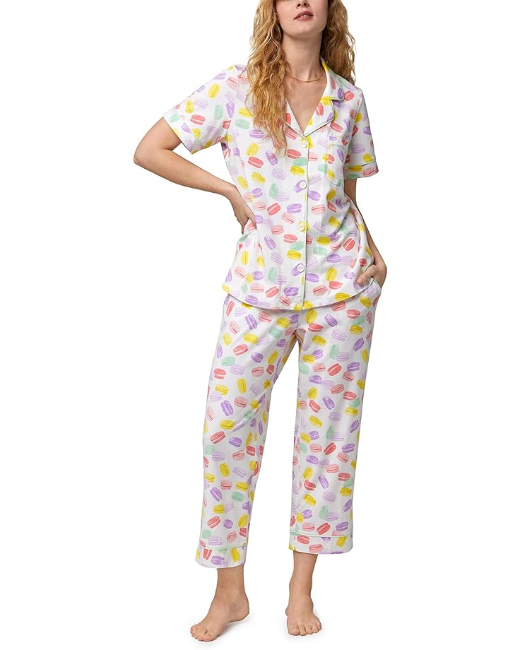 Пижама Bedhead PJs Short Sleeve Cropped, цвет Macarons идеальные macarons